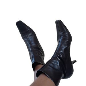 |SOLD| Prada Chocolate Brown Midi Ankle Y2K Boots